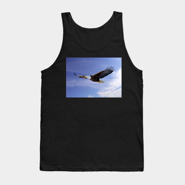 Flying Bald Eagle Tank Top by kawaii_shop